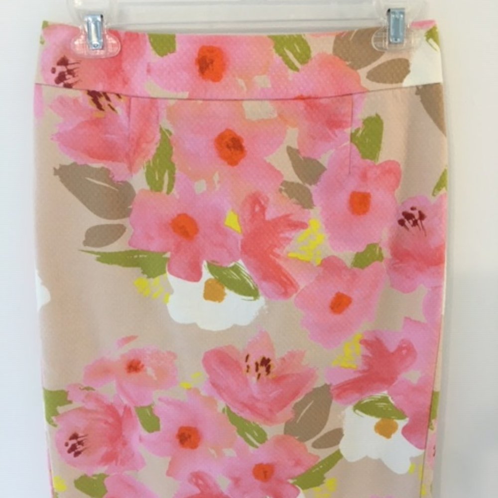 Floral Pencil Skirt - JCrew Size 2